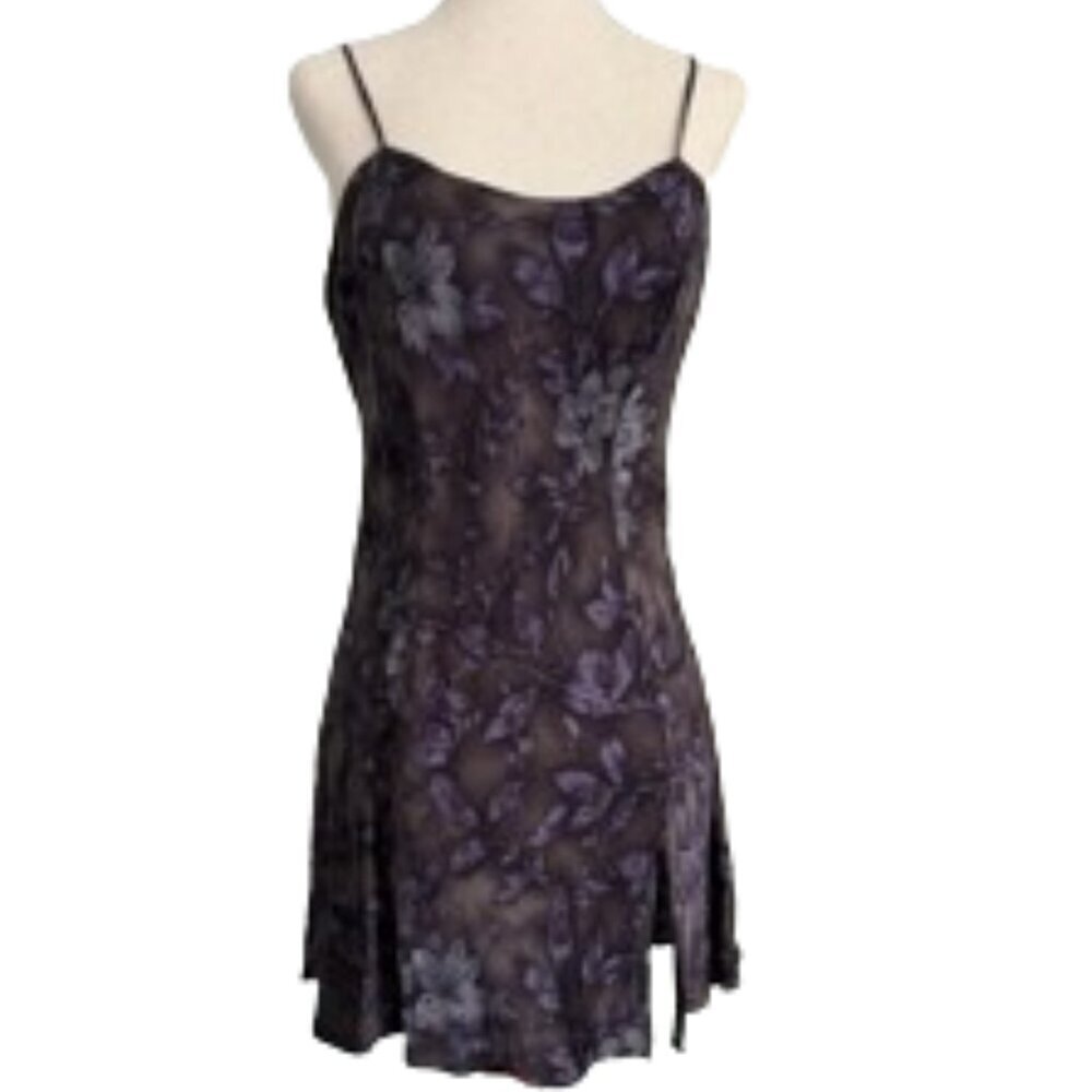 Vintage Victoria's Secret Gold Label Womens Y2K Silk Mini Slip Dress Med Fairy